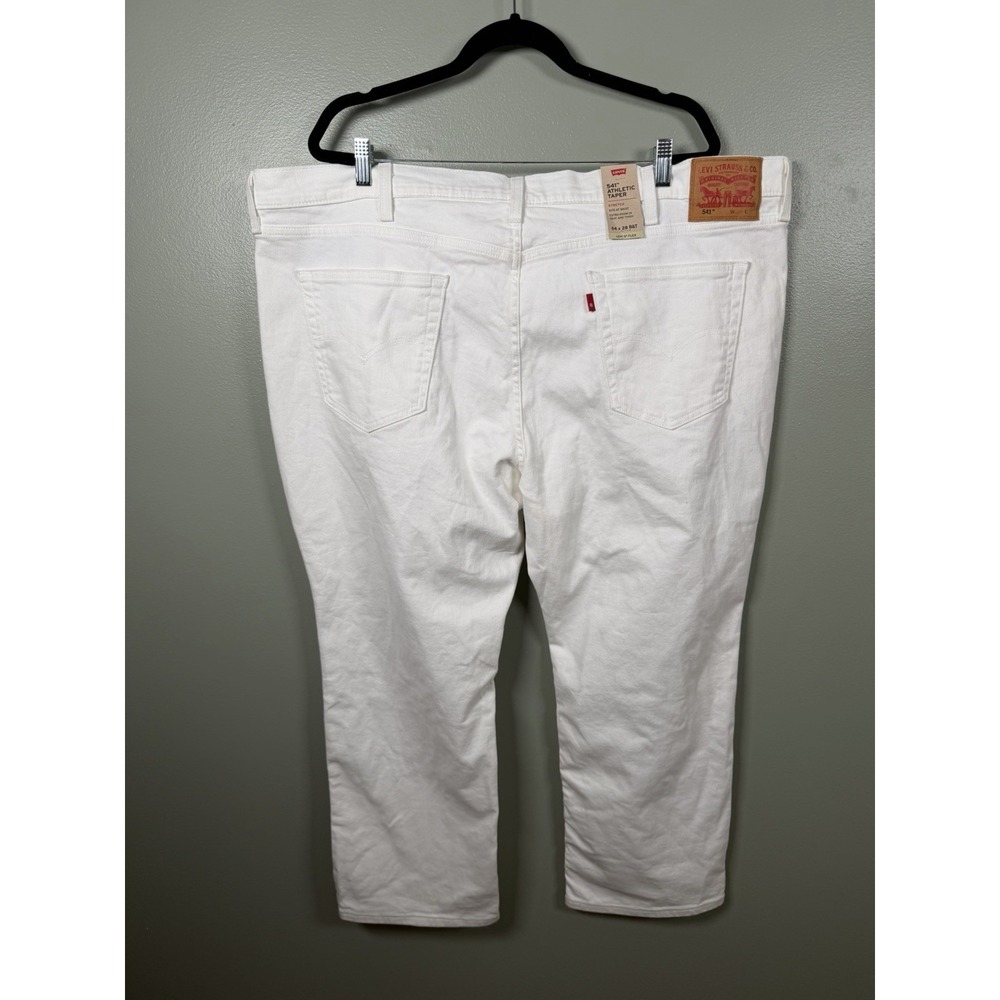 Levi's 541 Athletic Taper Jeans Mens 46x28 Big & Tall White Stretch NWT - Picture 3 of 12